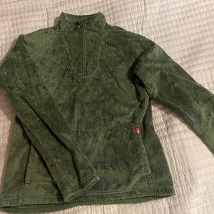 Womens’ North Face Fleece Half-Zip Pullover with Kanga Pouch